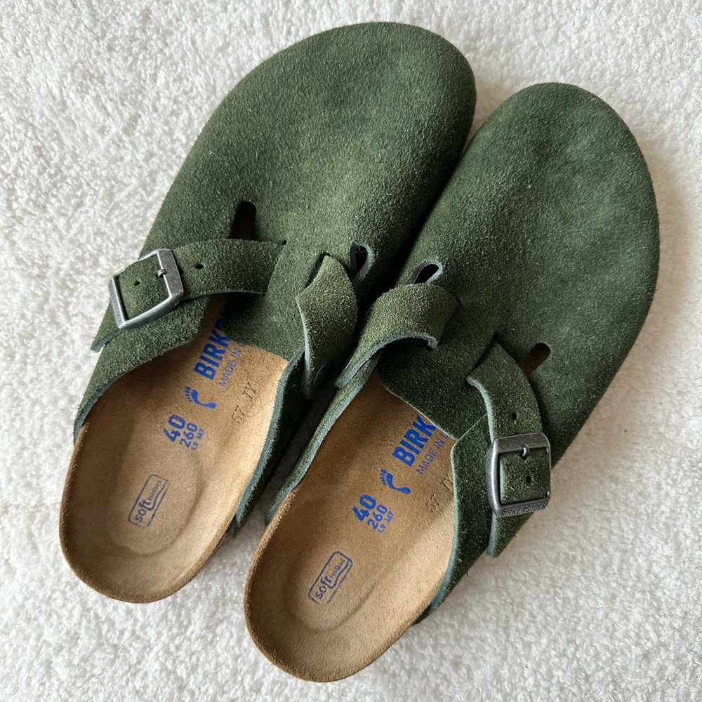 Birkenstock Boston Mountain View Green 40